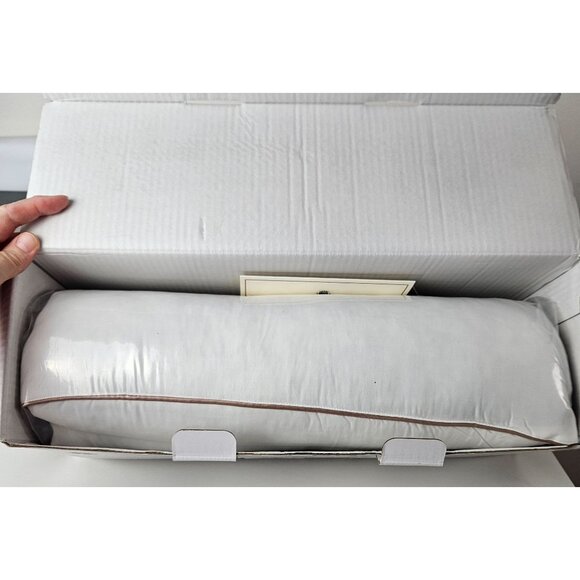 Royoliving Premium Duck Feather Down Bed Pillow Comfort Queen Size 30"x 20" Gift - Picture 8 of 11